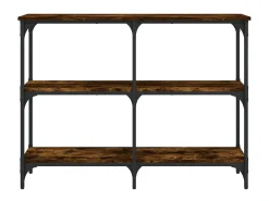 Mesa consola 100x29x75 cm derivados de madeira carvalho fumado PT292807^ Consola