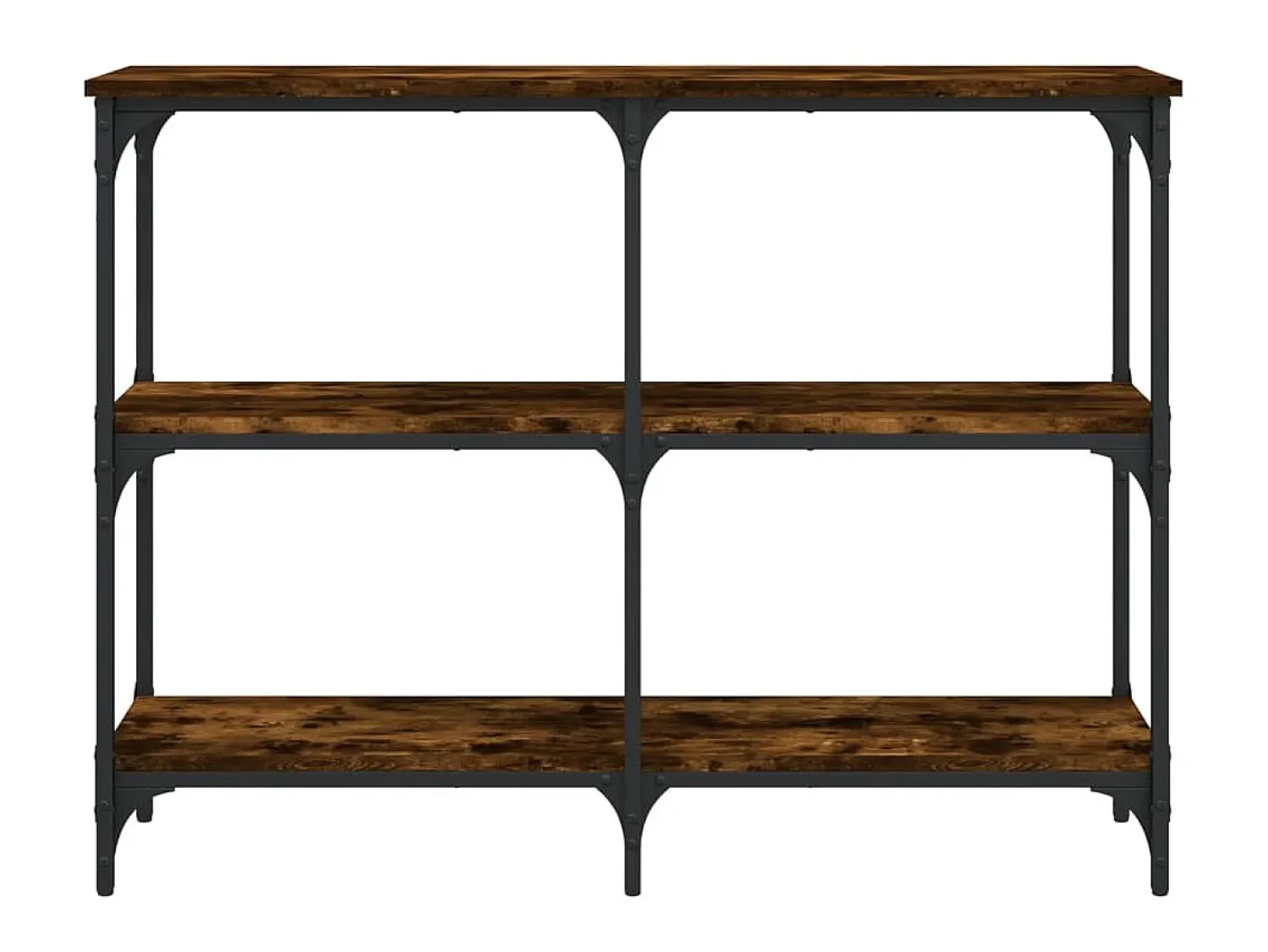 Mesa consola 100x29x75 cm derivados de madeira carvalho fumado PT292807^ Consola