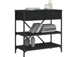 Consola* Mesa consola 75x34,5x75 cm derivados de madeira PT732128 Preto