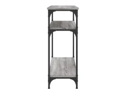 Consola| Mesa consola 75x29x75 cm derivados de madeira sonoma PT677898 Cinzento