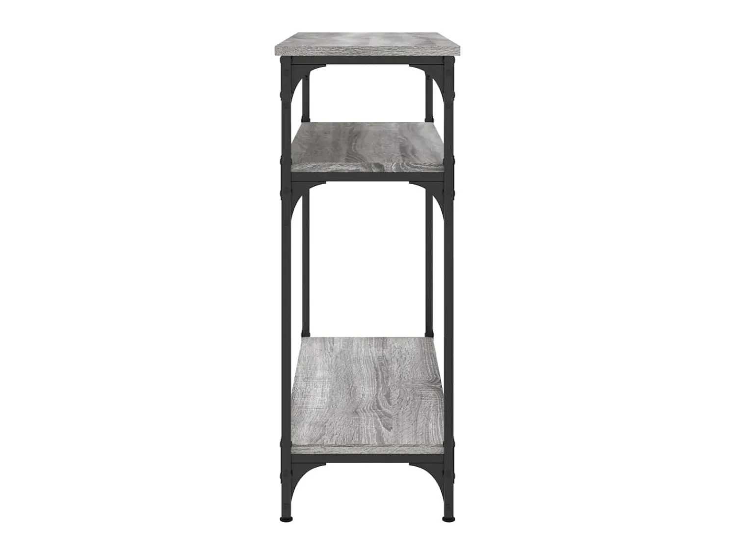 Consola| Mesa consola 75x29x75 cm derivados de madeira sonoma PT677898 Cinzento