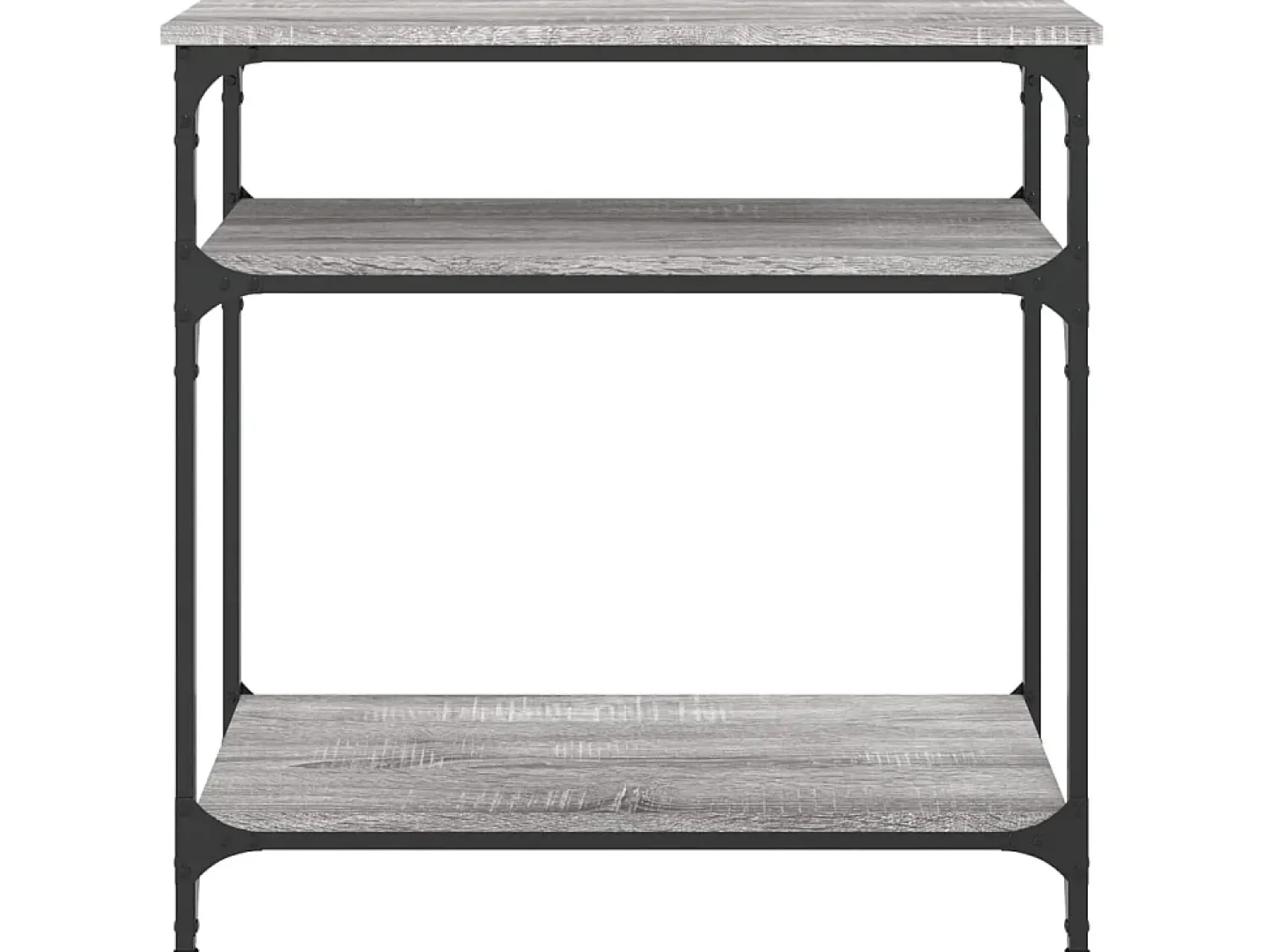 Consola| Mesa consola 75x29x75 cm derivados de madeira sonoma PT677898 Cinzento
