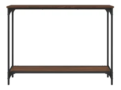 Clearance Mesa consola 101x30,5x75 cm derivados madeira carvalho PT784248 Castanho