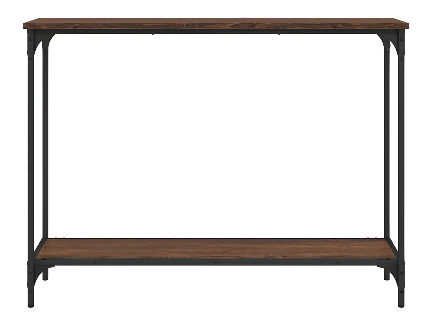 Clearance Mesa consola 101x30,5x75 cm derivados madeira carvalho PT784248 Castanho