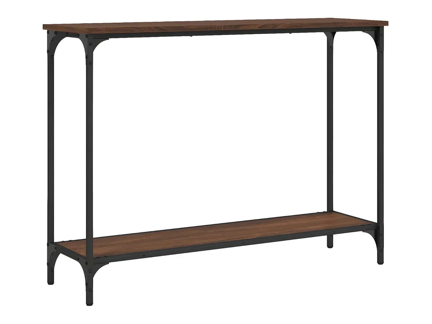 Clearance Mesa consola 101x30,5x75 cm derivados madeira carvalho PT784248 Castanho