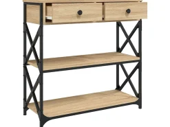 Mesa consola 75x28x75 cm derivados de madeira carvalho sonoma PT858296^ Consola