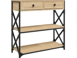 Mesa consola 75x28x75 cm derivados de madeira carvalho sonoma PT858296^ Consola