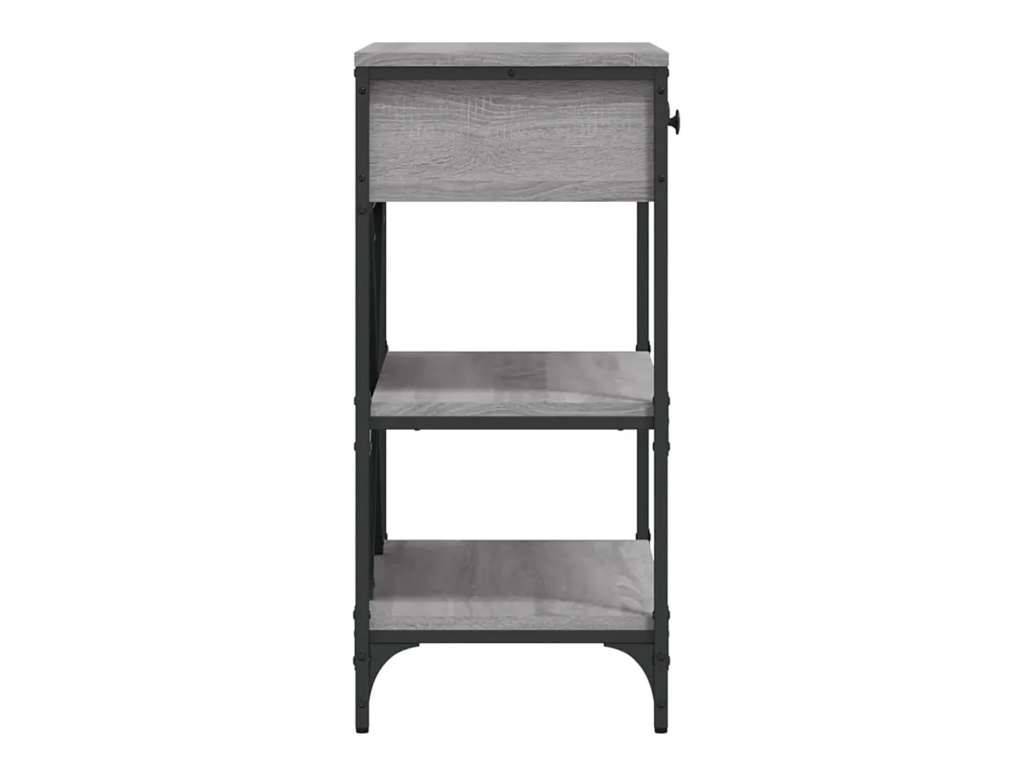 Consola*vidaxl Mesa consola 75x34,5x75 cm derivados de madeira sonoma Cinzento