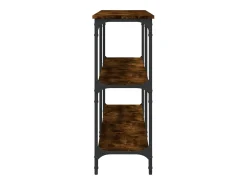 Clearance vidaxl Mesa consola 200x29x75 cm derivados de madeira carvalho fumado Natural escuro