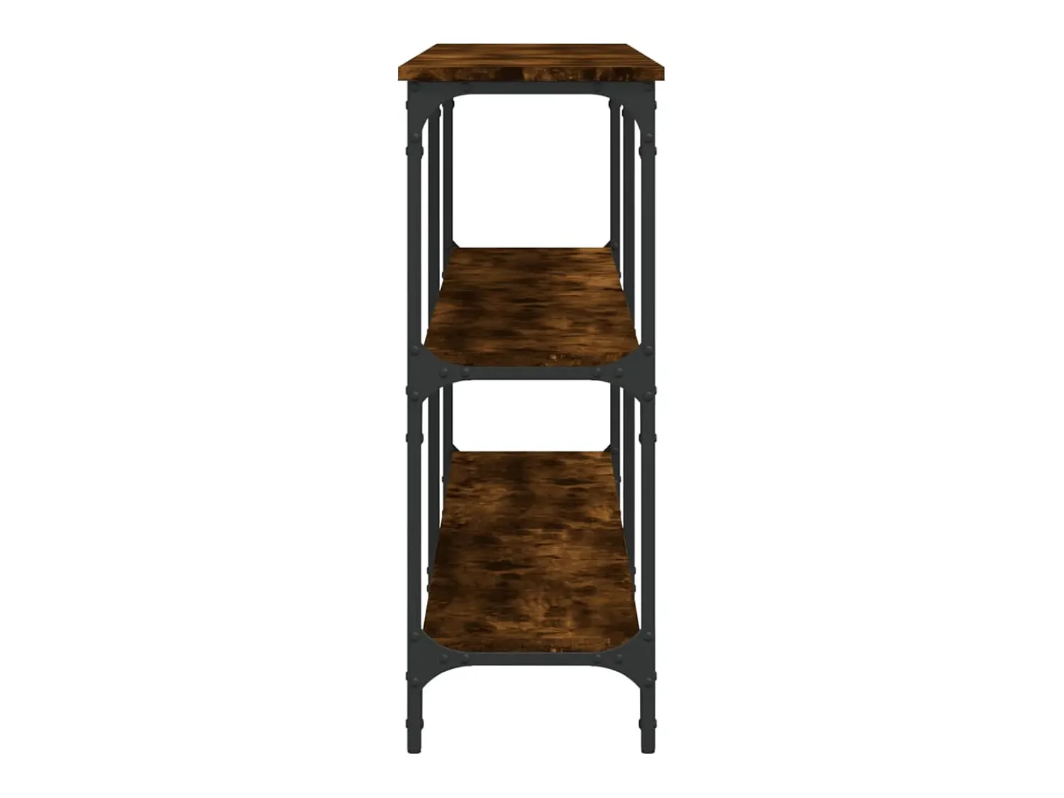 Clearance vidaxl Mesa consola 200x29x75 cm derivados de madeira carvalho fumado Natural escuro