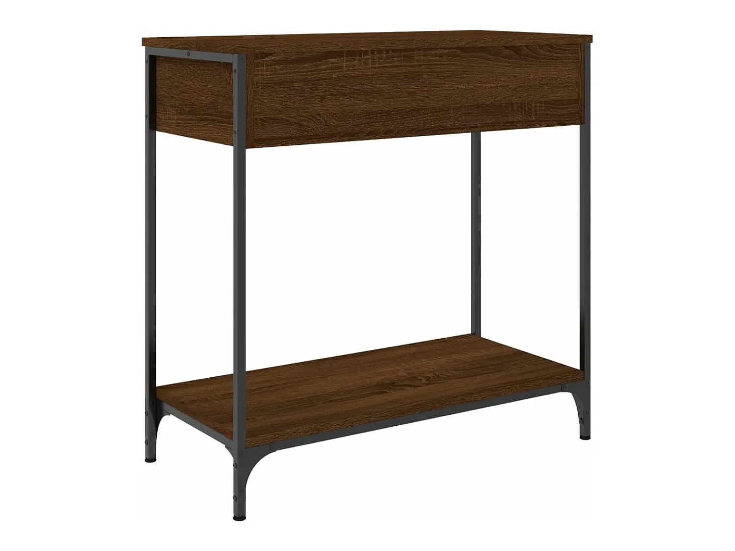 Consola|vidaxl Mesa consola 75x34,5x75 cm derivados madeira carvalho castanho Natural claro