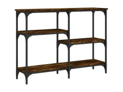 Consola| Mesa consola 102x29x75 cm derivados de madeira carvalho fumado PT351698 Castanho