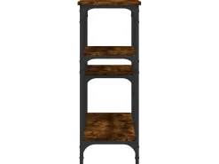 Consola| Mesa consola 102x29x75 cm derivados de madeira carvalho fumado PT351698 Castanho