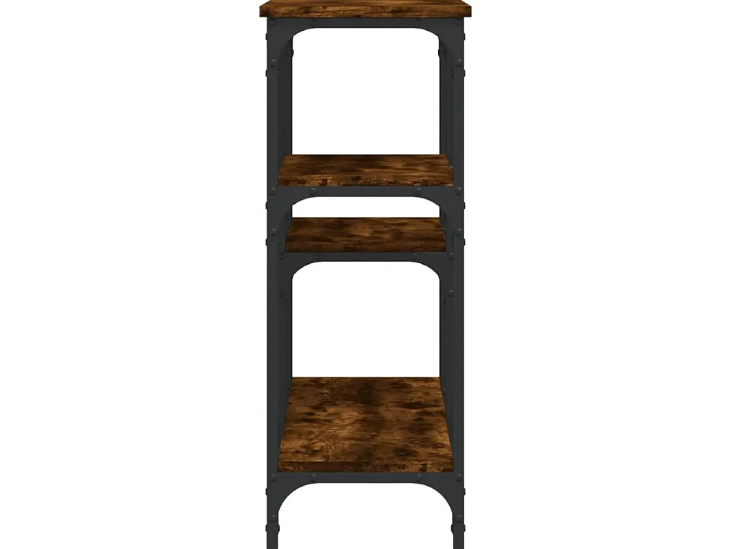 Consola| Mesa consola 102x29x75 cm derivados de madeira carvalho fumado PT351698 Castanho