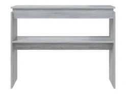 Consola| Mesa consola 102x30x80 cm derivados de madeira sonoma PT531083 Cinzento