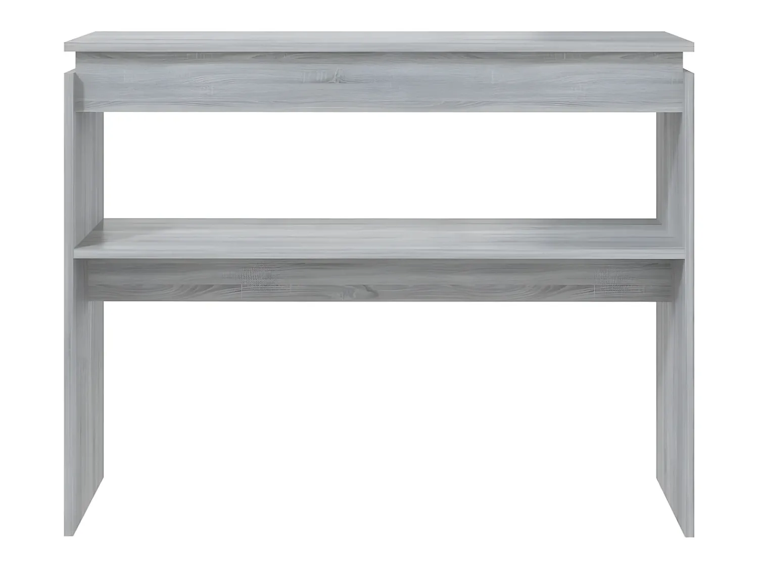 Consola| Mesa consola 102x30x80 cm derivados de madeira sonoma PT531083 Cinzento