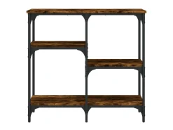 Mesa consola 80x29x75 cm derivados de madeira carvalho fumado PT969891^ Consola