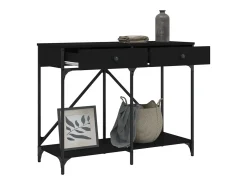 Consola*vidaxl Mesa consola 100x39x78,5 cm derivados de madeira Preto