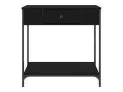 Consola*vidaxl Mesa consola 75x34,5x75 cm derivados de madeira Preto