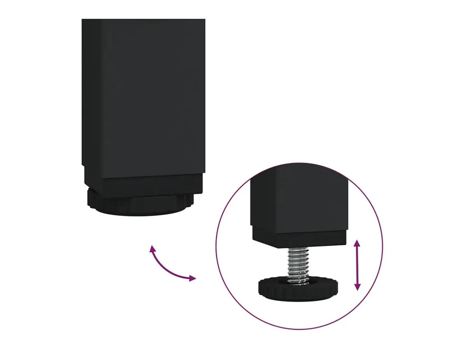 Consola*vidaxl Mesa consola 75x34,5x75 cm derivados de madeira Preto