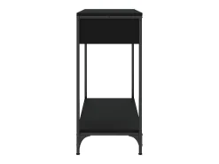 Consola*vidaxl Mesa consola 75x34,5x75 cm derivados de madeira Preto