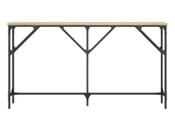 Mesa consola 140x23x75 cm derivados de madeira carvalho sonoma PT428502^ Consola