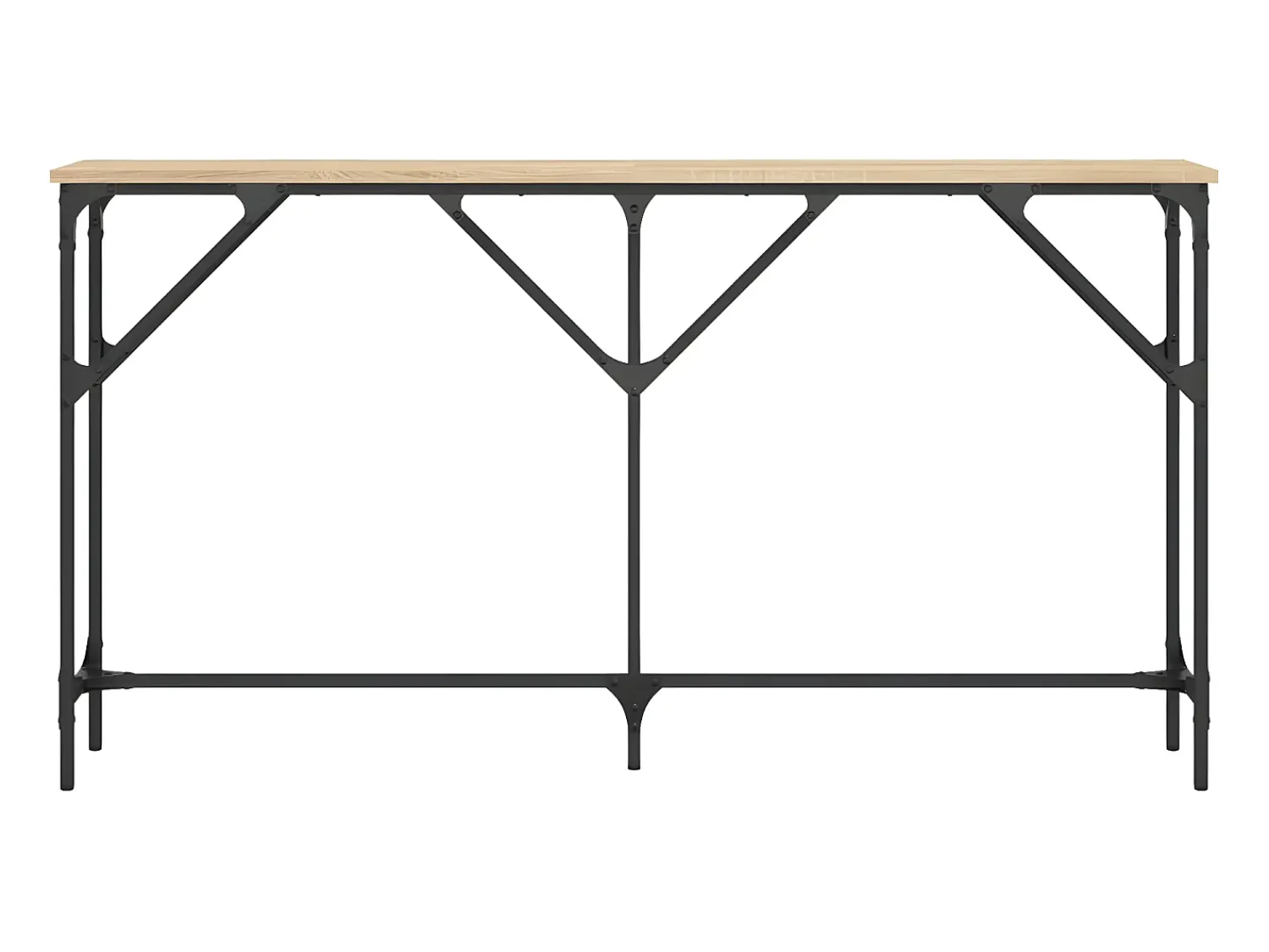 Mesa consola 140x23x75 cm derivados de madeira carvalho sonoma PT428502^ Consola