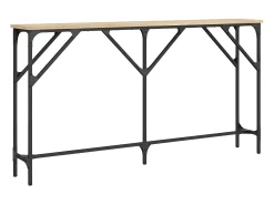 Mesa consola 140x23x75 cm derivados de madeira carvalho sonoma PT428502^ Consola