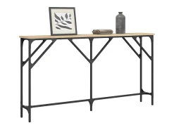 Mesa consola 140x23x75 cm derivados de madeira carvalho sonoma PT428502^ Consola