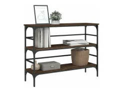 Consola| Mesa consola 100x32x75 cm derivados madeira carvalho PT485872 Castanho