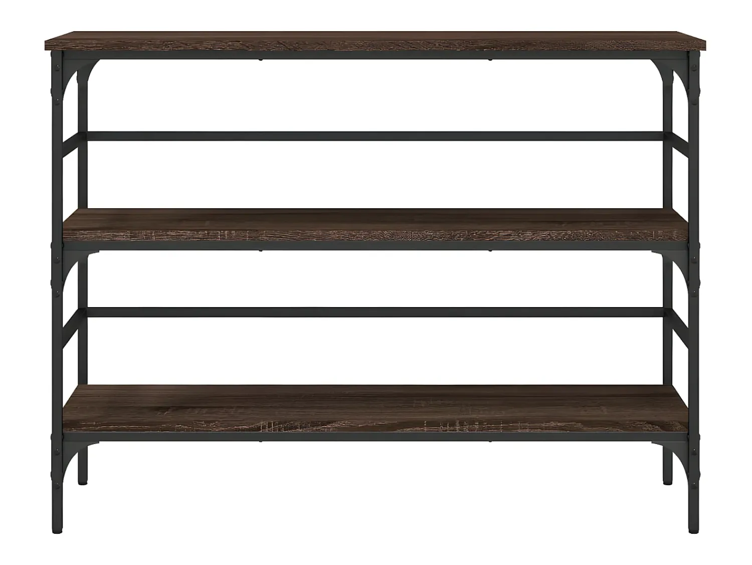 Consola| Mesa consola 100x32x75 cm derivados madeira carvalho PT485872 Castanho