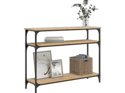 Discount Mesa consola 100x29x75 cm derivados de madeira carvalho sonoma PT243404 Castanho
