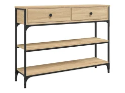 Mesa consola 100x25x75 cm derivados de madeira carvalho sonoma PT604393^ Consola