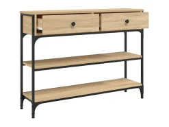 Mesa consola 100x25x75 cm derivados de madeira carvalho sonoma PT604393^ Consola