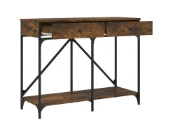Online Mesa consola 100x39x78,5 cm derivados madeira carvalho fumado PT682835 Castanho