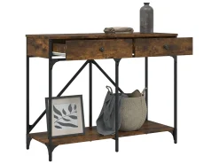 Online Mesa consola 100x39x78,5 cm derivados madeira carvalho fumado PT682835 Castanho