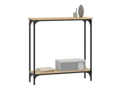 Mesa consola 75x22,5x75 cm derivados de madeira carvalho sonoma PT599895^ Consola
