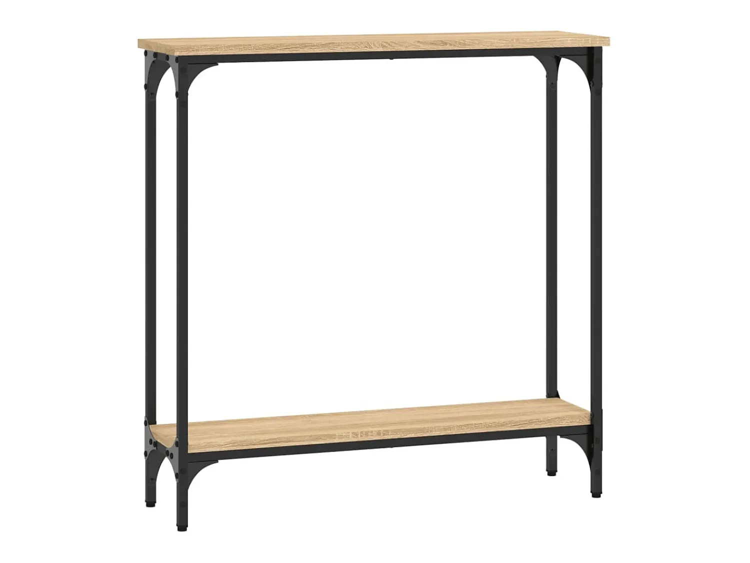 Mesa consola 75x22,5x75 cm derivados de madeira carvalho sonoma PT599895^ Consola