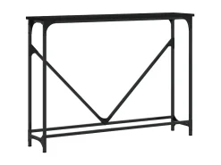 Consola| Mesa consola 102x22,5x75 cm derivados de madeira PT832511 Preto