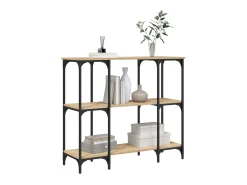 Mesa consola 102x35x90 cm derivados de madeira carvalho sonoma PT571931 Castanho