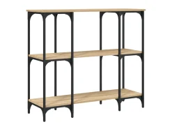 Mesa consola 102x35x90 cm derivados de madeira carvalho sonoma PT571931 Castanho