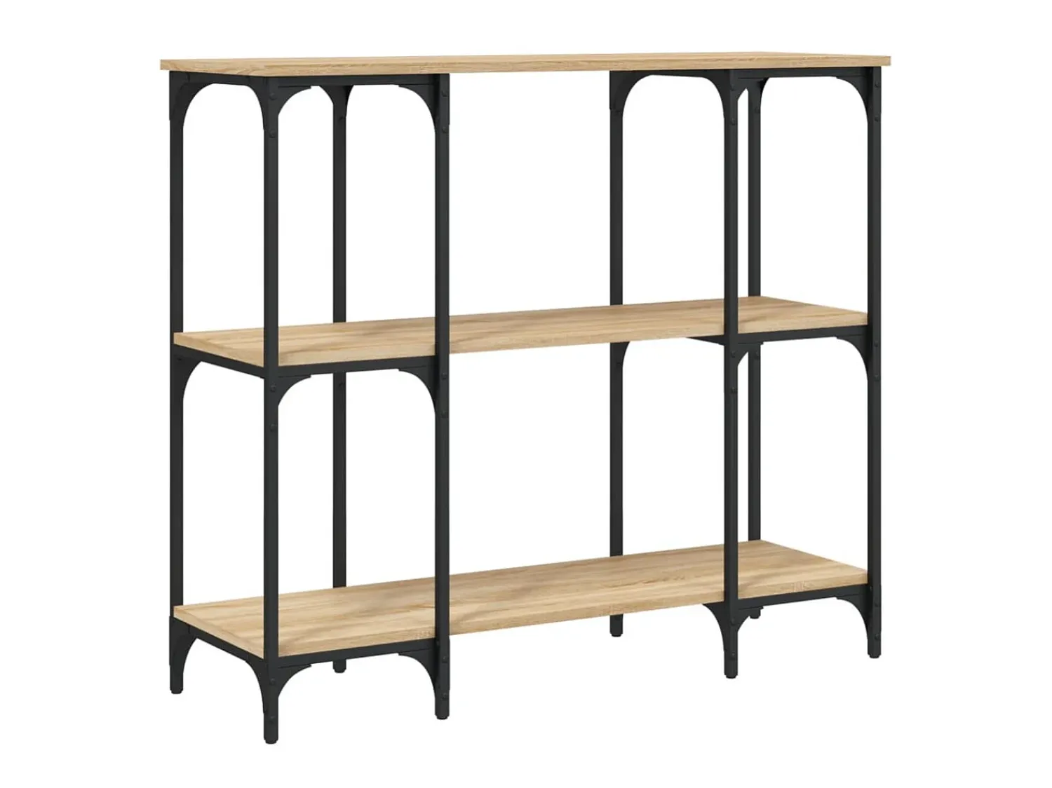 Mesa consola 102x35x90 cm derivados de madeira carvalho sonoma PT571931 Castanho