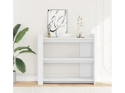 Outlet Mesa consola 100x35x90 cm derivados de madeira PT144581 Branco