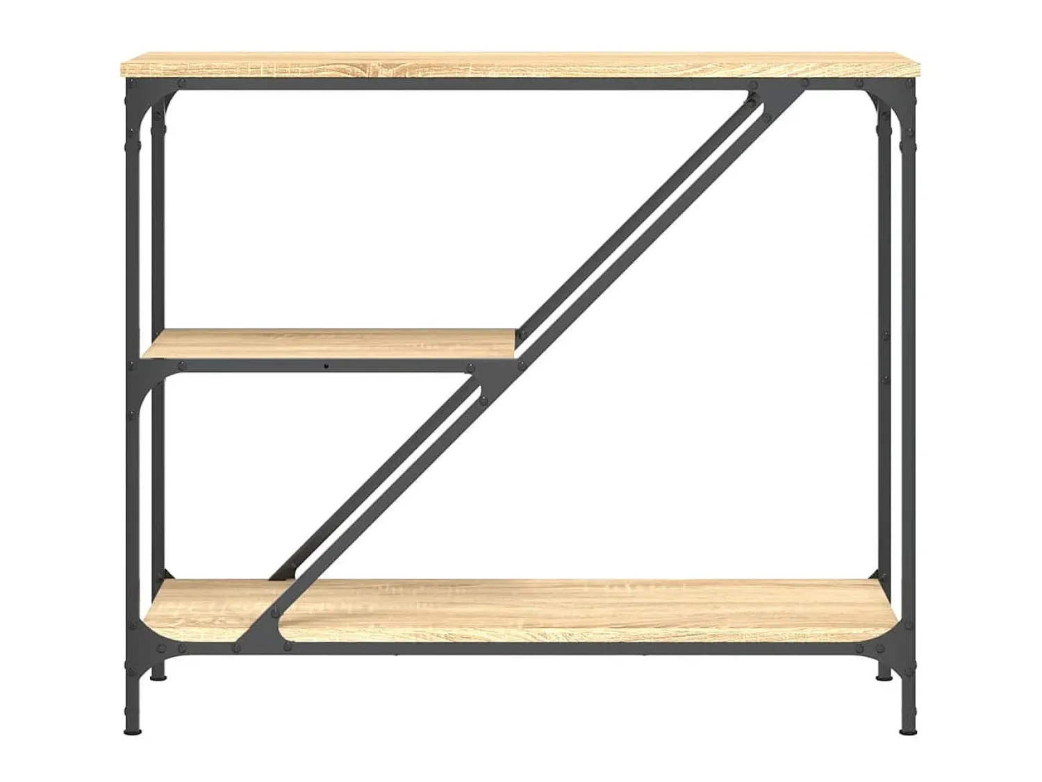 Mesa consola 88,5x30x75 cm derivados de madeira carvalho sonoma PT144933^ Consola