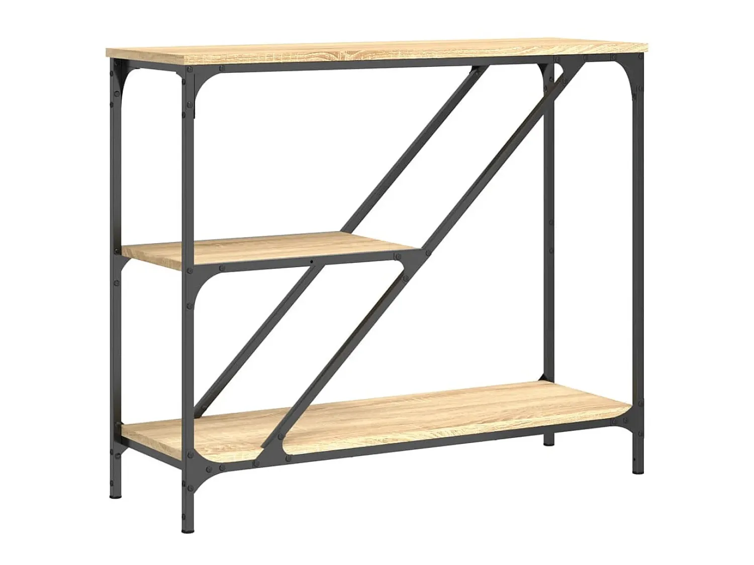 Mesa consola 88,5x30x75 cm derivados de madeira carvalho sonoma PT144933^ Consola