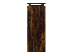 Consola* Mesa consola 102x30x80 cm derivados de madeira carvalho fumado PT871202 Castanho