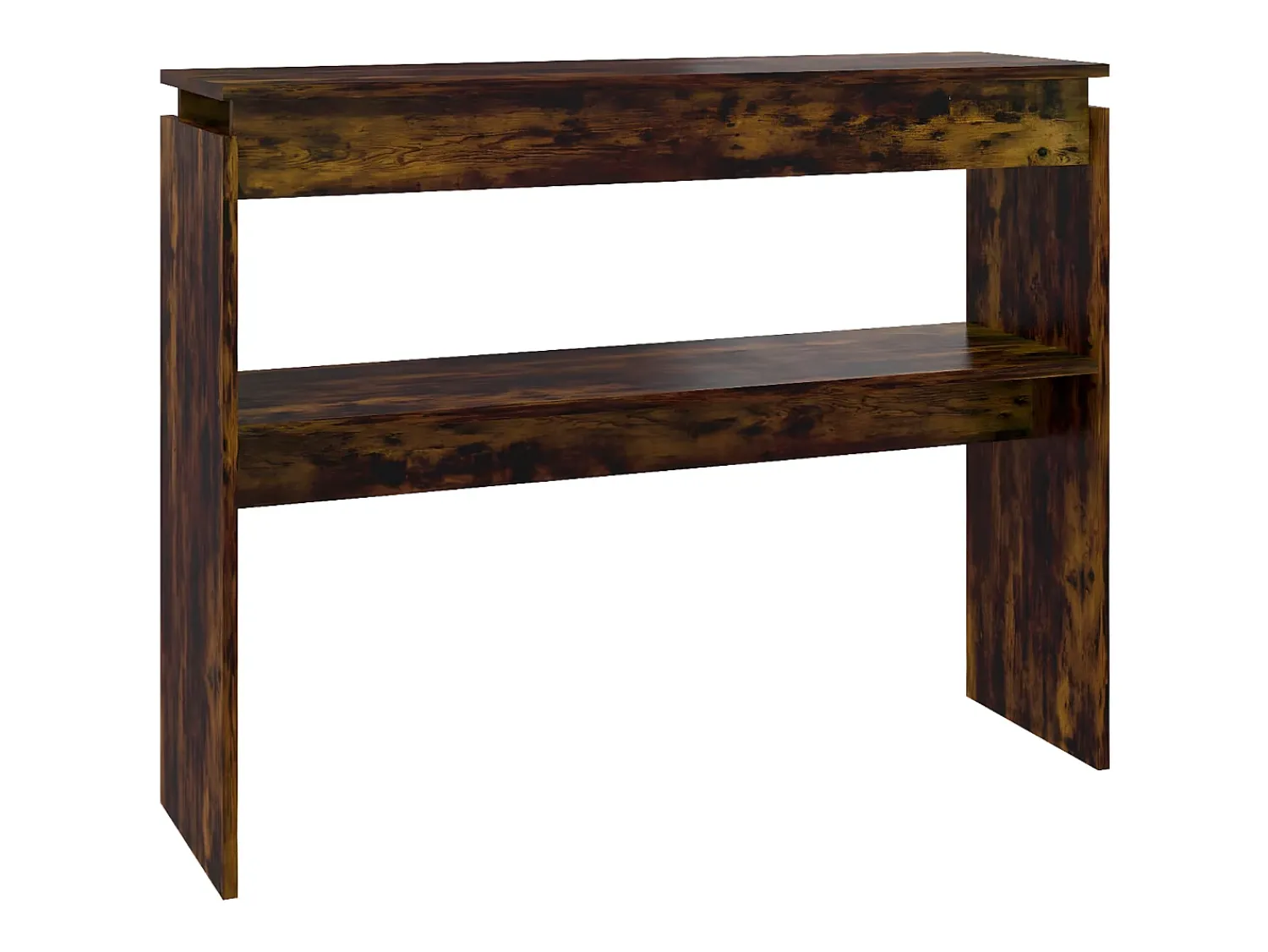 Consola* Mesa consola 102x30x80 cm derivados de madeira carvalho fumado PT871202 Castanho