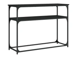 Consola| Mesa consola 100x35,5x75 cm derivados de madeira PT904817 Preto