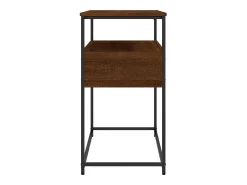 Consola|vidaxl Mesa consola 75x40x75 cm derivados de madeira carvalho castanho Natural escuro