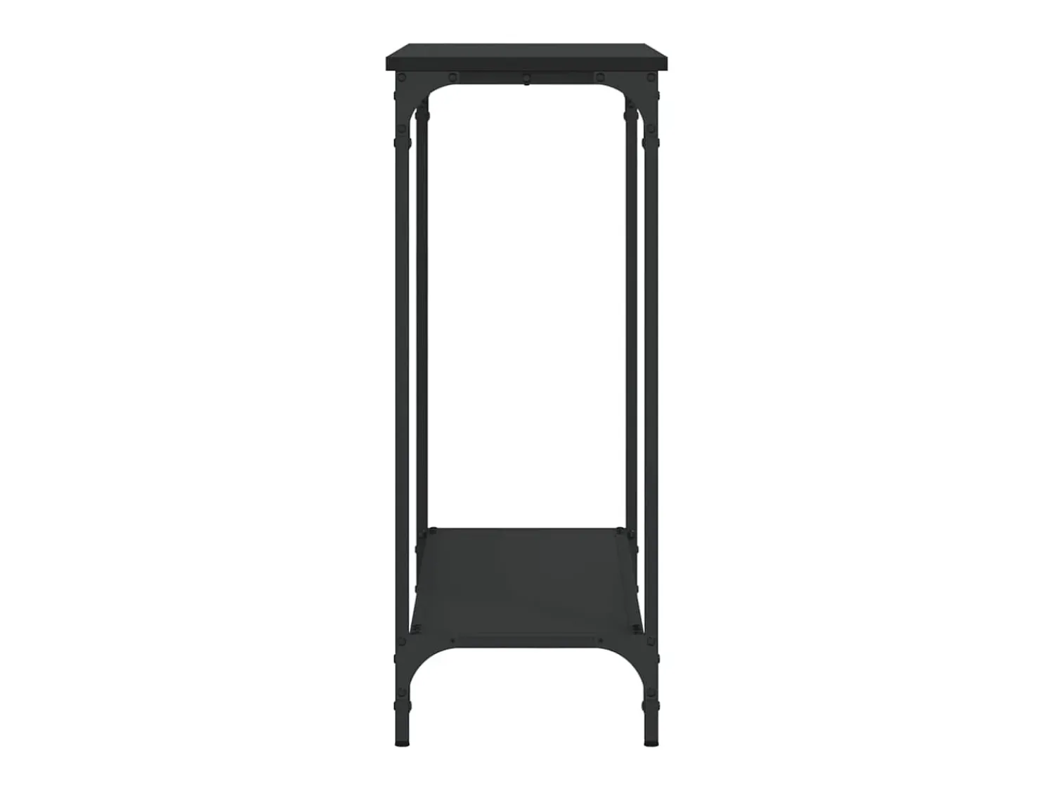 Consola* Mesa consola 101x30,5x75 cm derivados de madeira PT391058 Preto